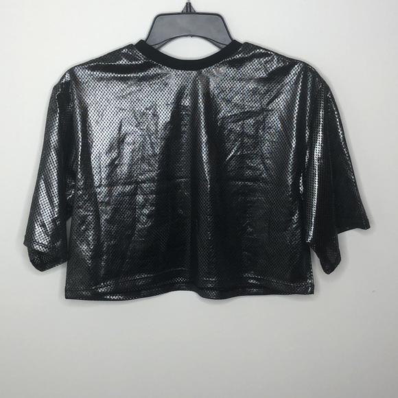 IVY PARK Metallic Mesh Crop Tee - Picture 8 of 8